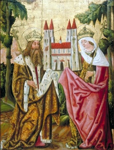 Holy Roman Emperor Henry II. and his Wife Kunigunde, 15th century.